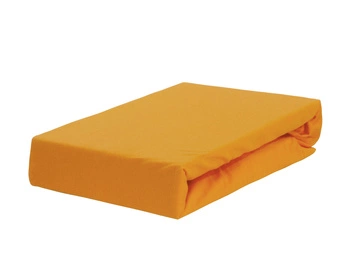 Prześcieradło jersey z gumką miodowe 200x220