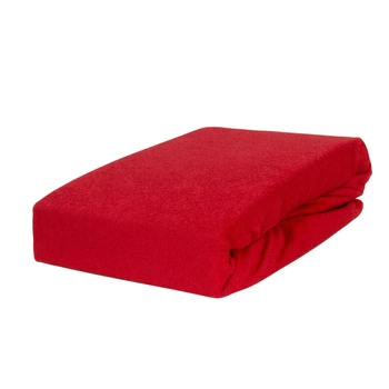 Prześcieradło frotte z gumką czerwone 70x140