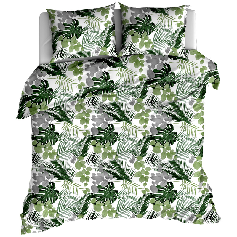 Pościel bawełniana Liście monstery areca 150x200