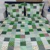 Pościel z kory Zielony patchwork 180x200