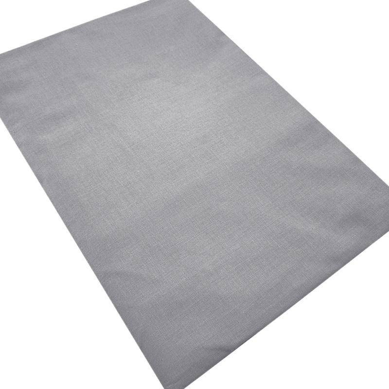 Prześcieradło bawełniane bez gumki Ciemnoszare 160x200