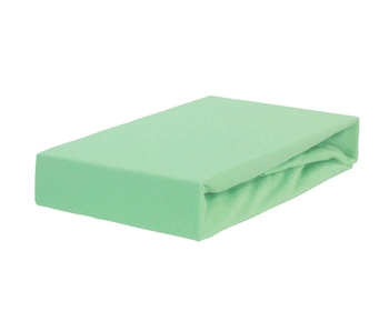 Prześcieradło jersey z gumką jasno zielone 60x120