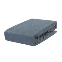 Prześcieradło frotte z gumką szare 60x120
