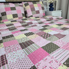 Pościel z kory Patchwork różowy 200x220