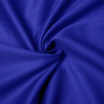 Prześcieradło satyna bawełniana bez gumki Kobaltowe 220x260