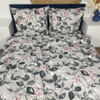 Pościel flanelowa Florystyka beżowa 160x200