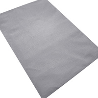 Prześcieradło bawełniane bez gumki Ciemnoszare 220x260