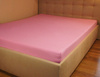 Prześcieradło jersey z gumką jasno różowe 160x200
