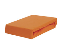 Prześcieradło jersey z gumką rdzawe 90x200