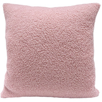 Poszewka Boucle Bukle Baranek różowa 50x50